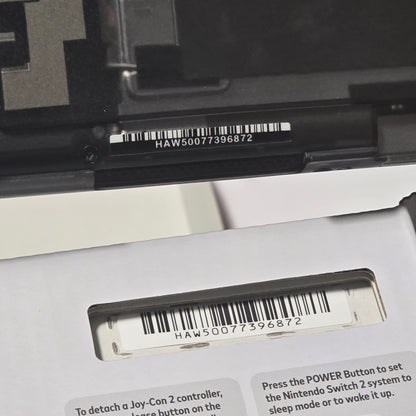 Nintendo Switch 2 CUSTOM - Clear Black with Clear Blue Buttons & Accents, New in Box