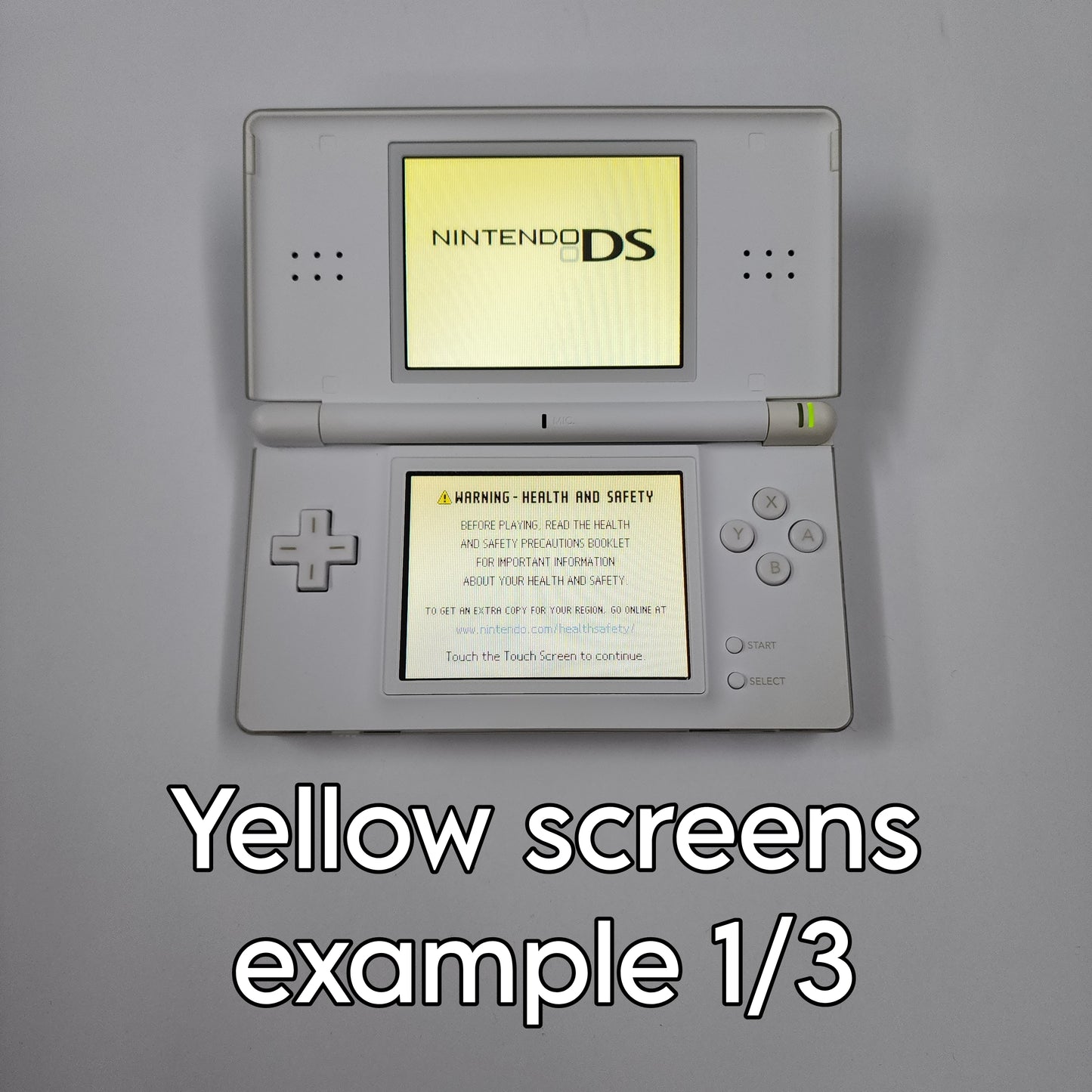 Nintendo DS Lite System Fully Working, Yellow Screens - with Charger and Stylus, Choose Color