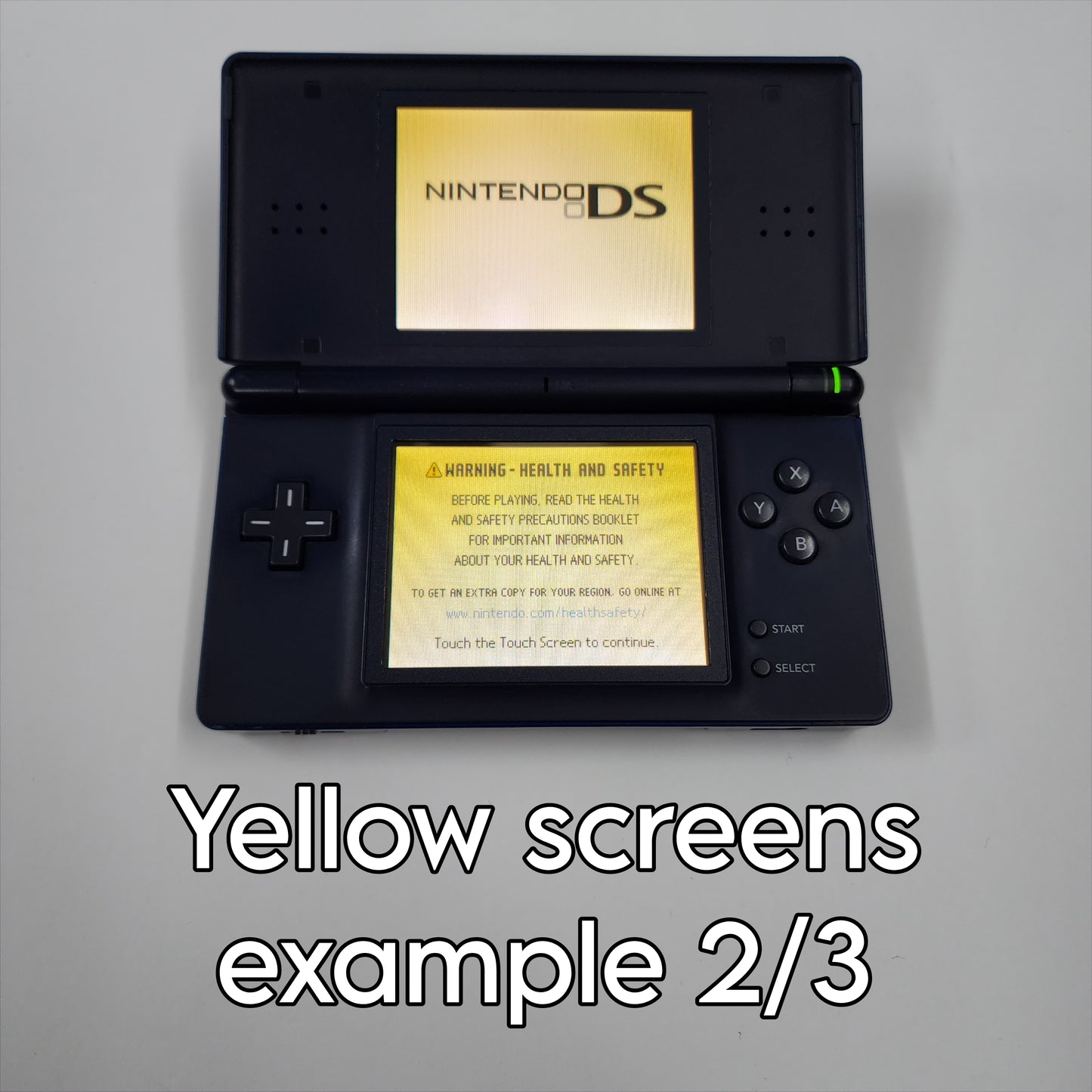 Nintendo DS Lite System Fully Working, Yellow Screens - with Charger and Stylus, Choose Color