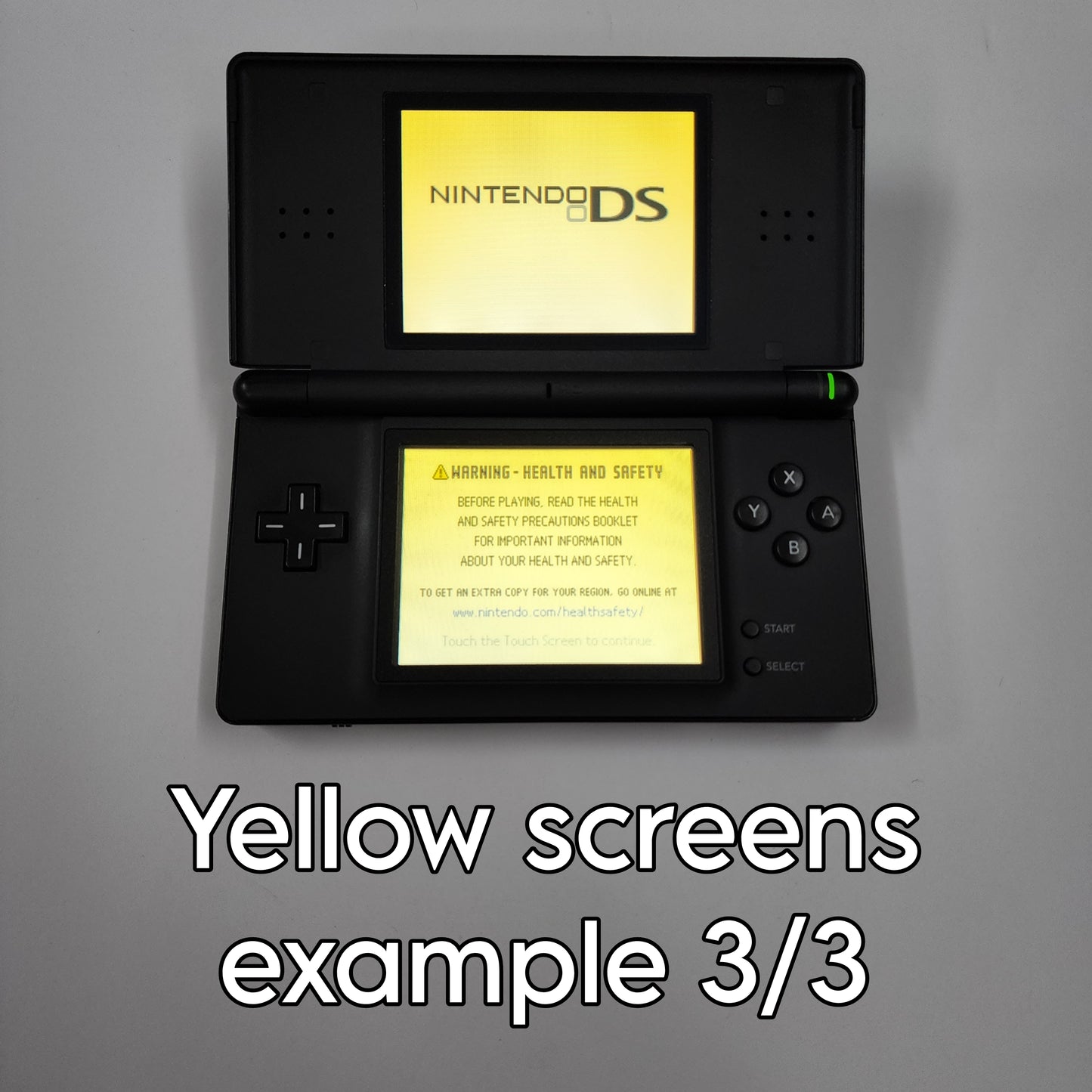 Nintendo DS Lite System Fully Working, Yellow Screens - with Charger and Stylus, Choose Color